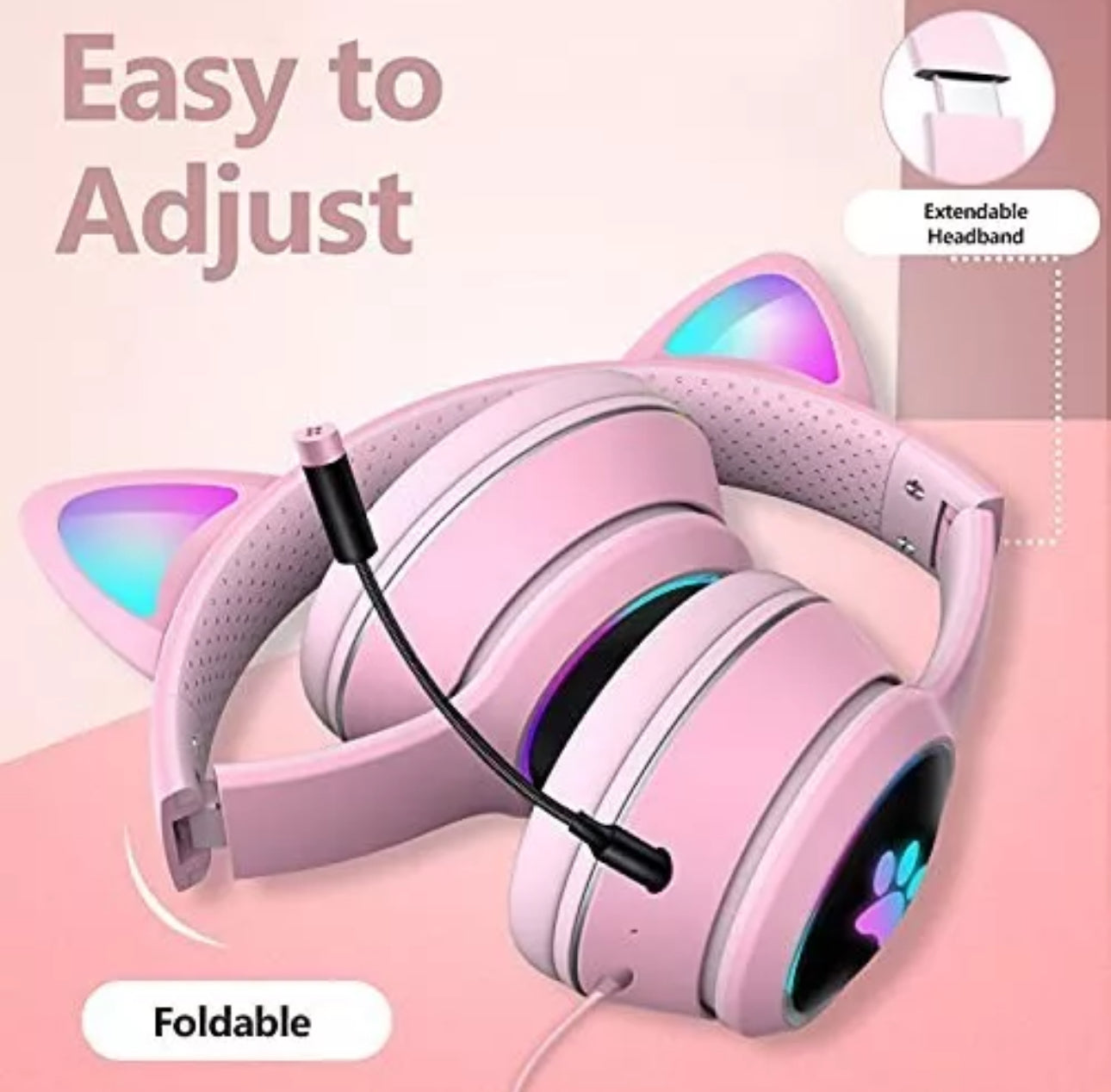Cat Eared Gaming Headset
