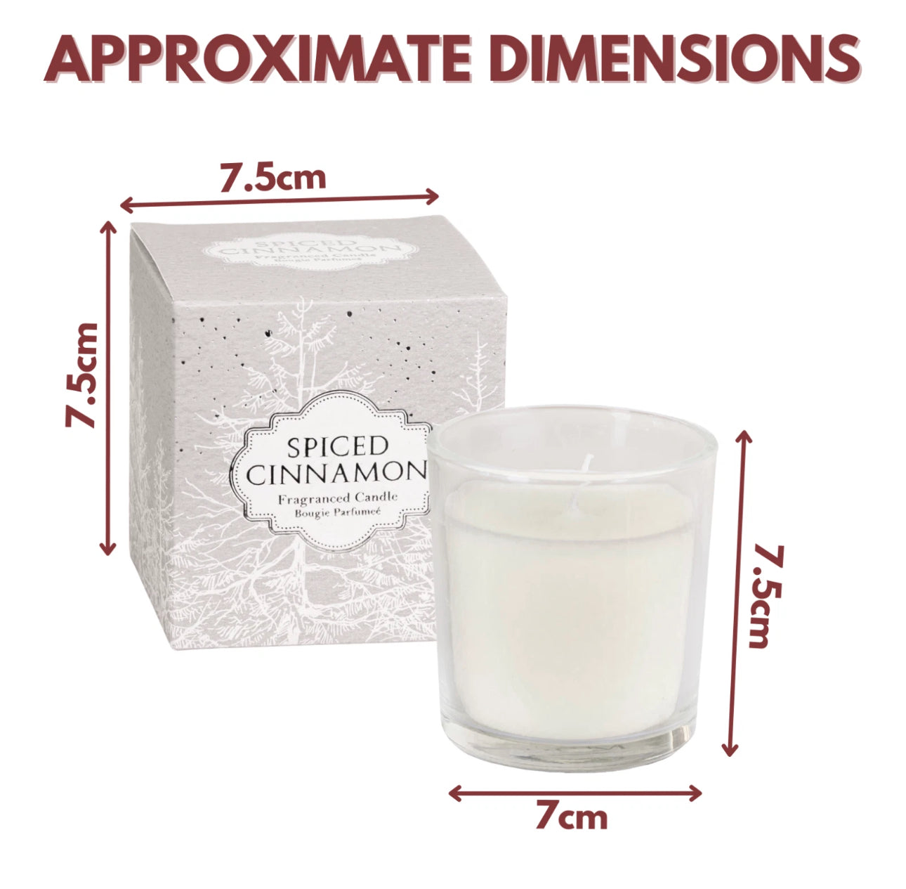 Set of 2 Spiced Cinnamon Jar Candles