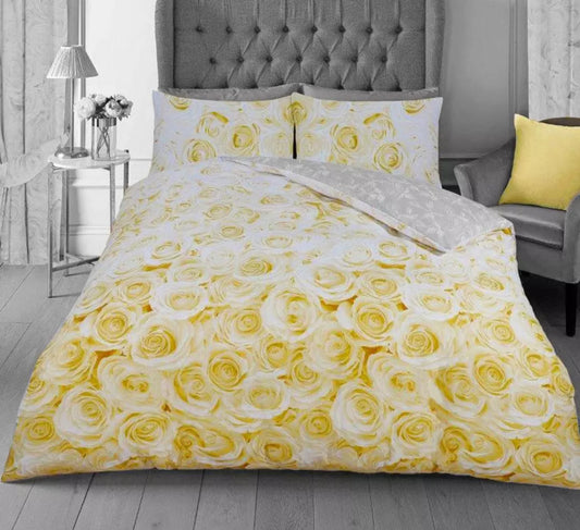 Yellow Rose Double Duvet Set