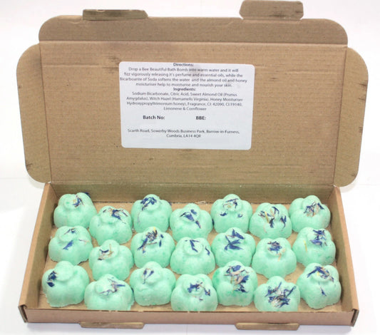 21pc Mini Flower Bath Bombs After Eight Scented
