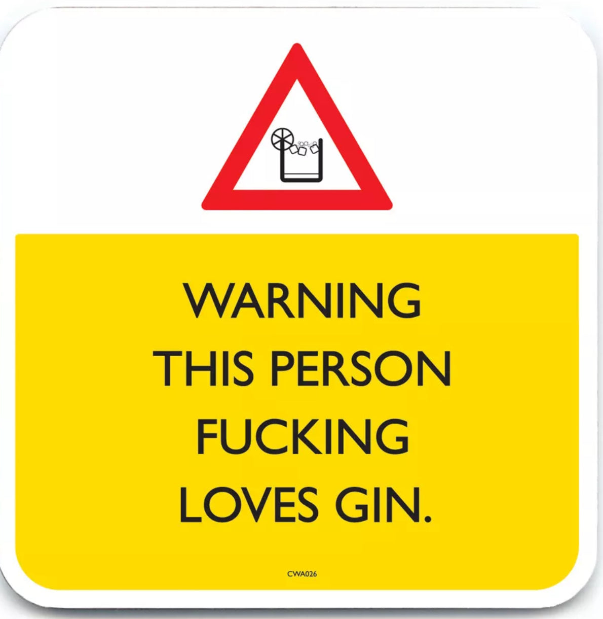 Funny Warning Drinks Coasters