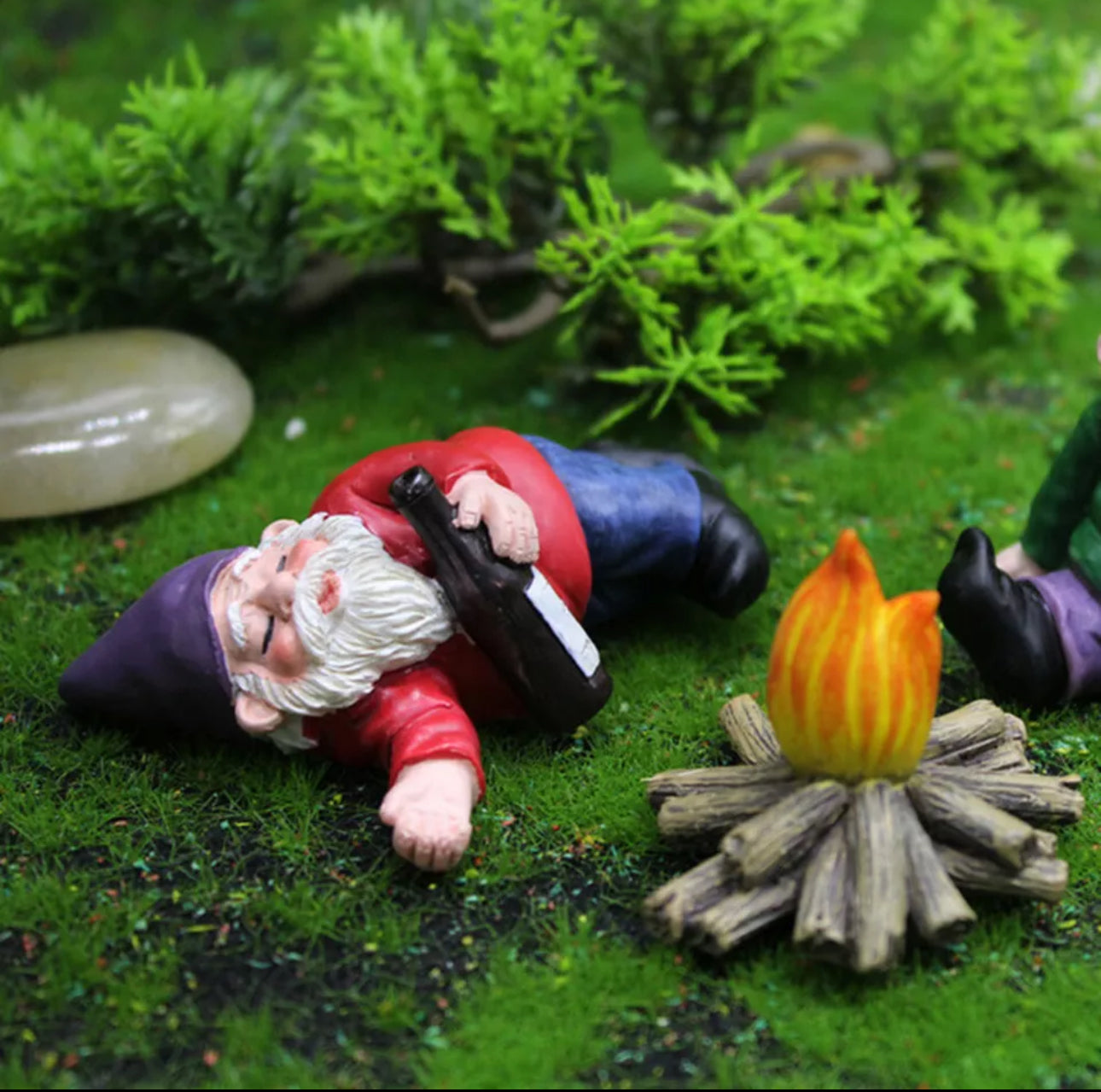 Fairy Garden Drunk Gnomes 4pc Set