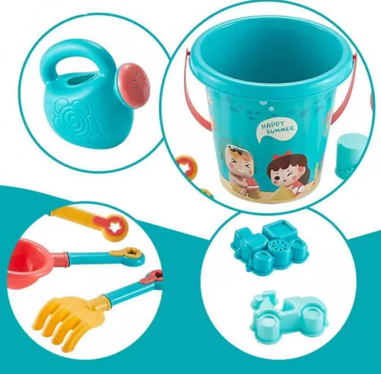 18pcs Seaside Play Set