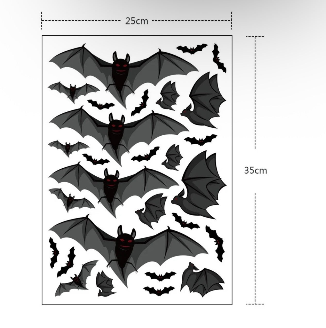 113pc Spooky Window Decals