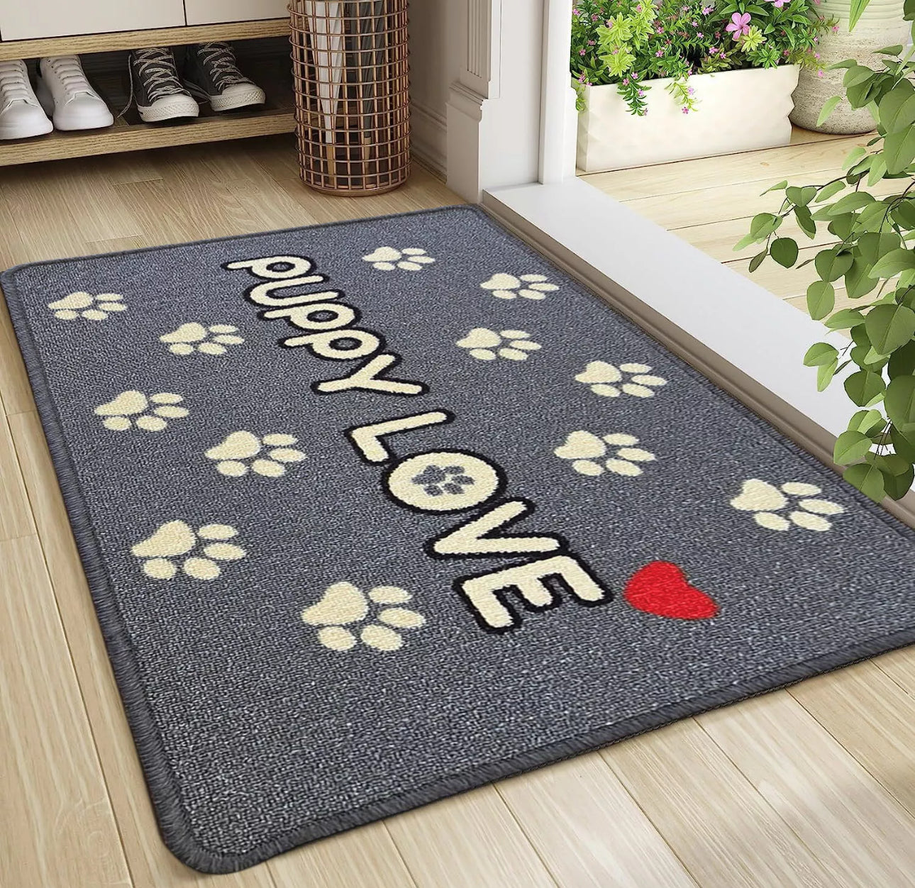 Dog Paw Print Doorway Rug