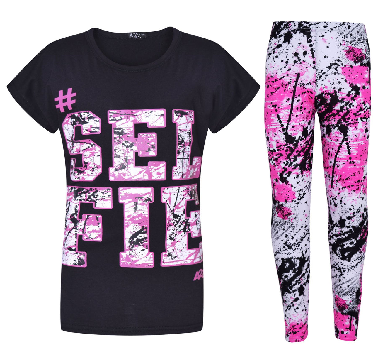 #Selfie T-Shirt & Leggings Set