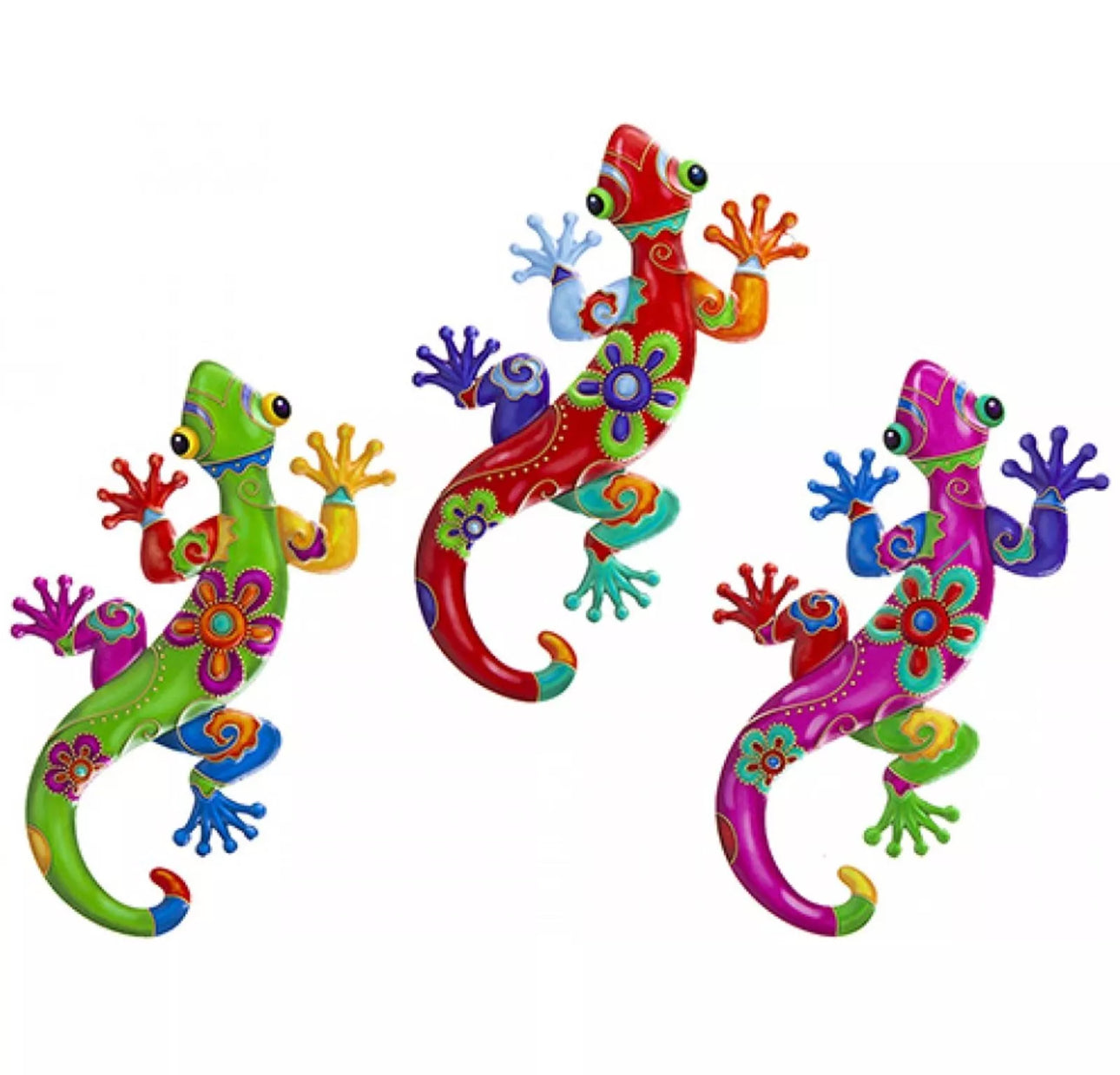 Roots & Shoots Metal Gecko Plaque