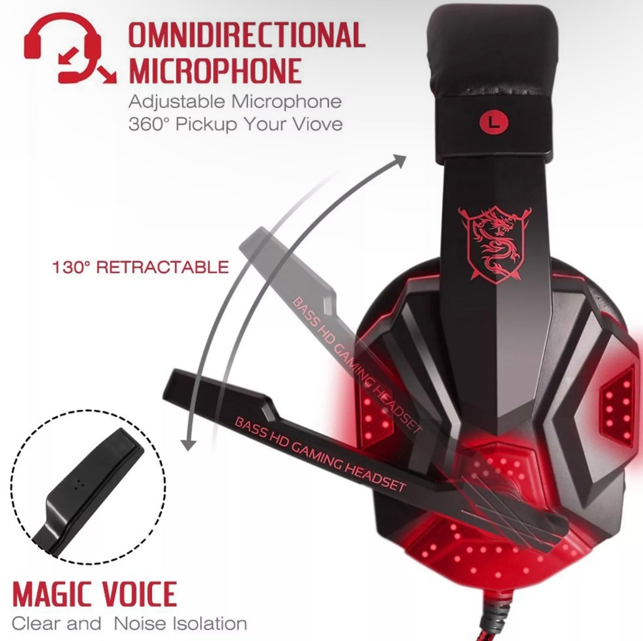 Gaming Headset With Mic
