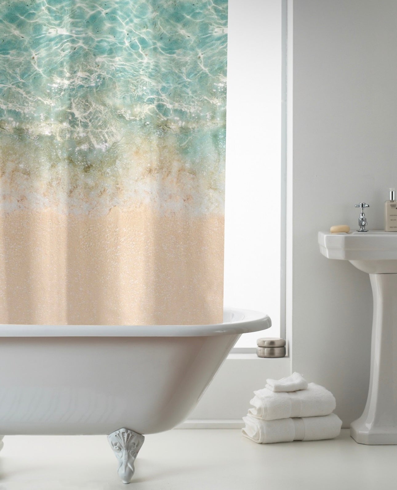 Sandy Beach Shower Curtain (PEVA)