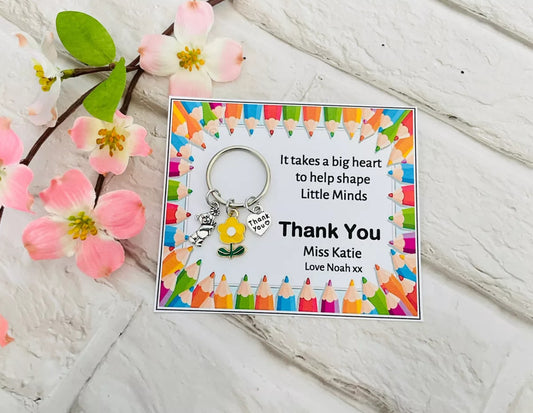 Teacher Thank You Keyring