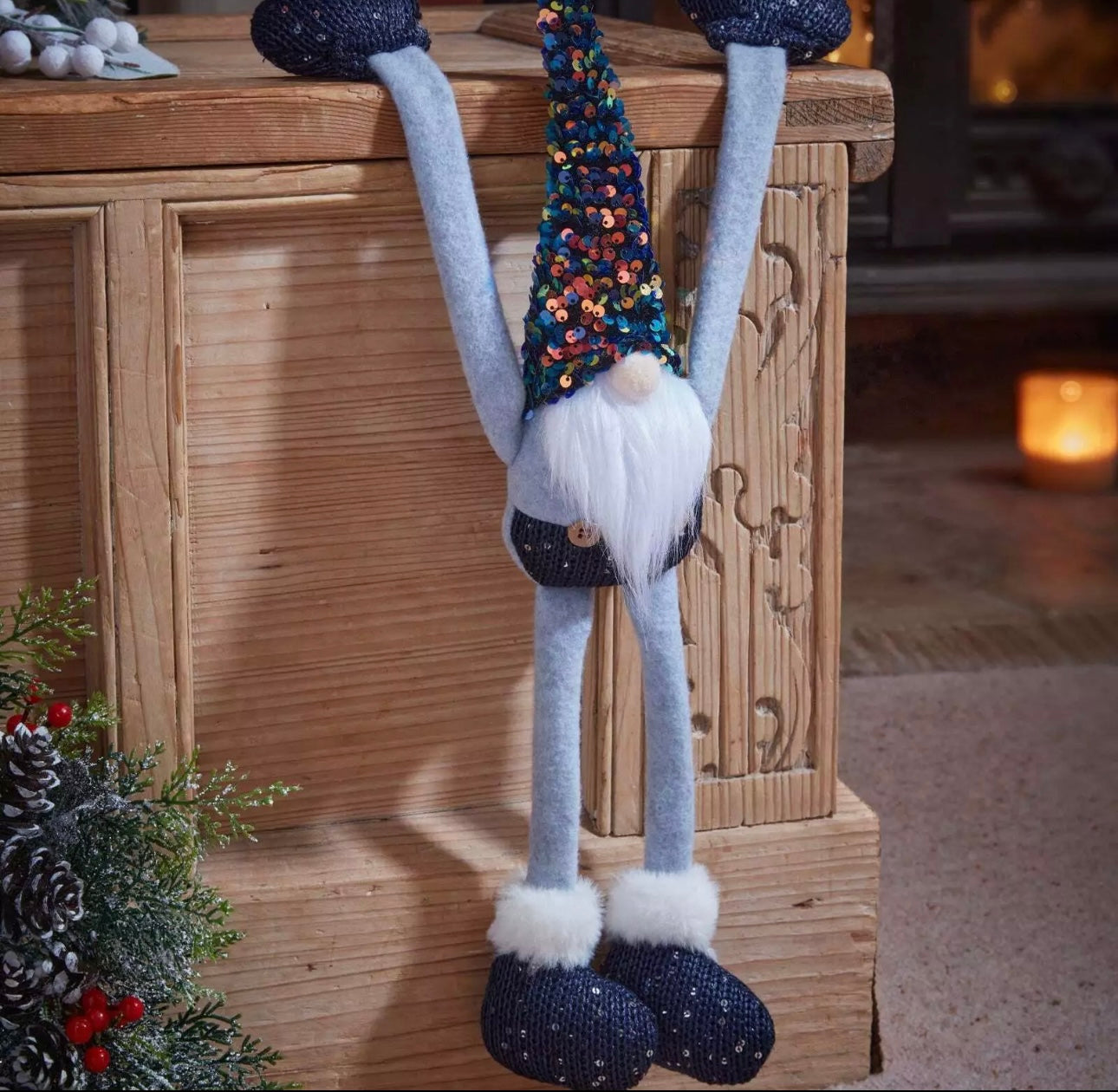 Hanging Navy GlamJonk 48cm