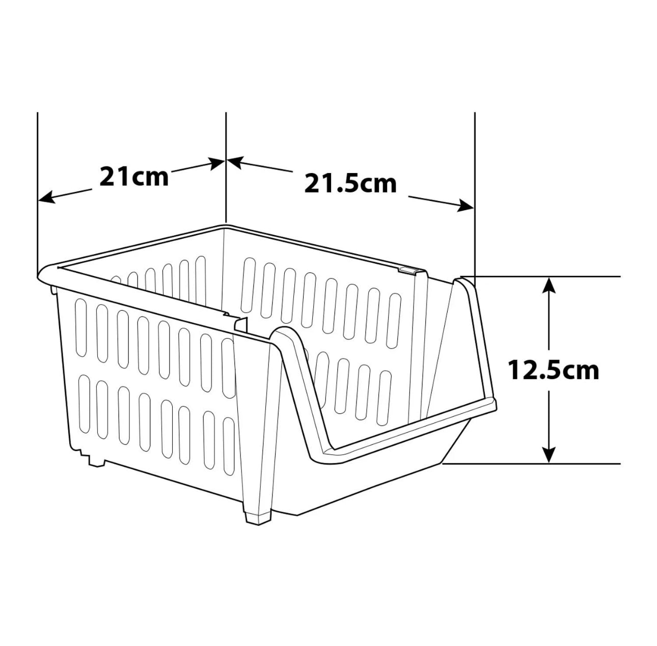 Small 3 Tier Stackable Kitchen Storage