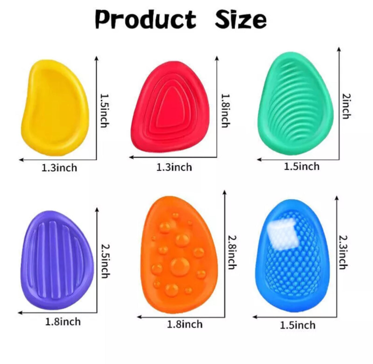 6pc Worry Stones