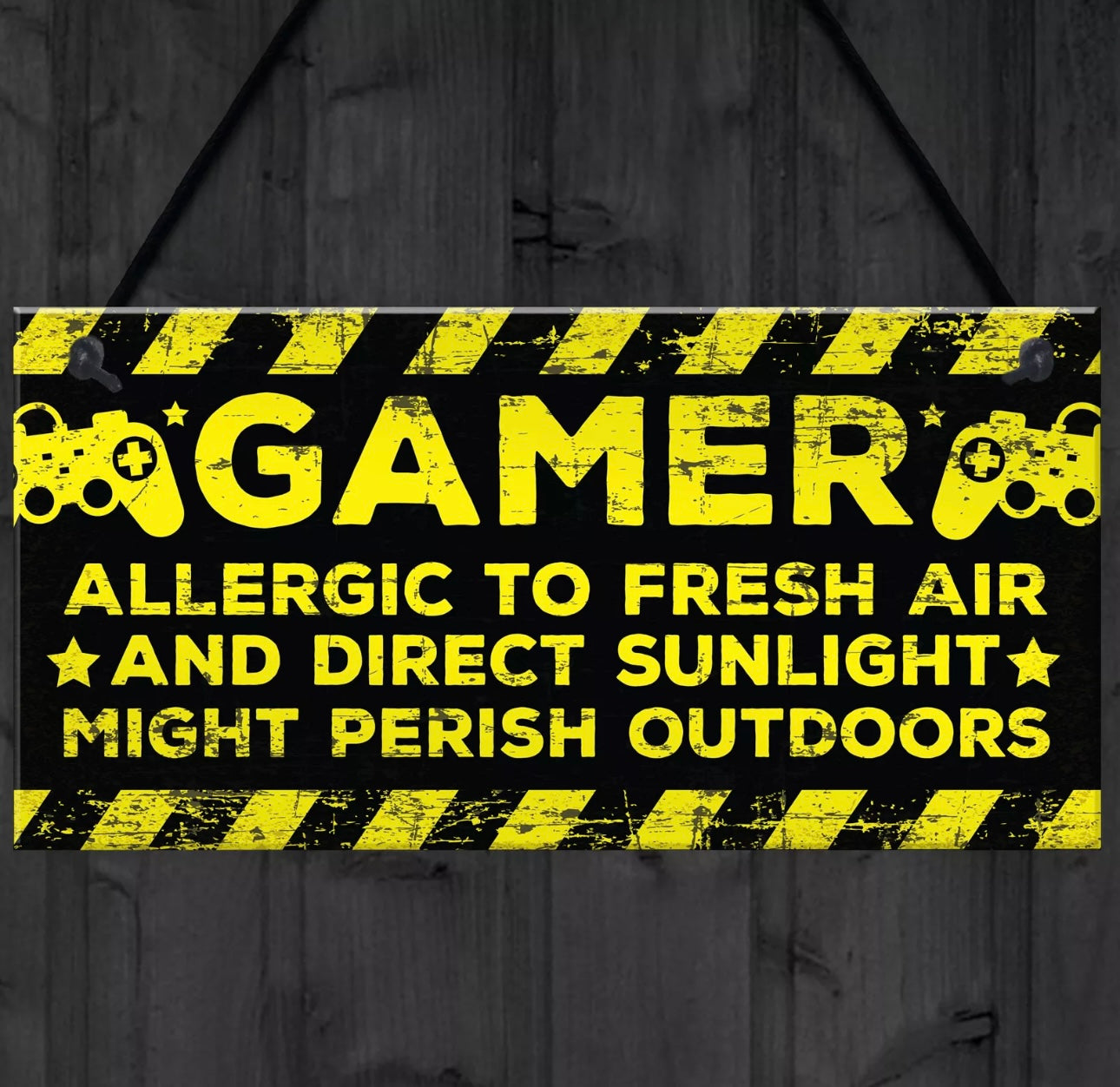 Gamer “Warning” Sign