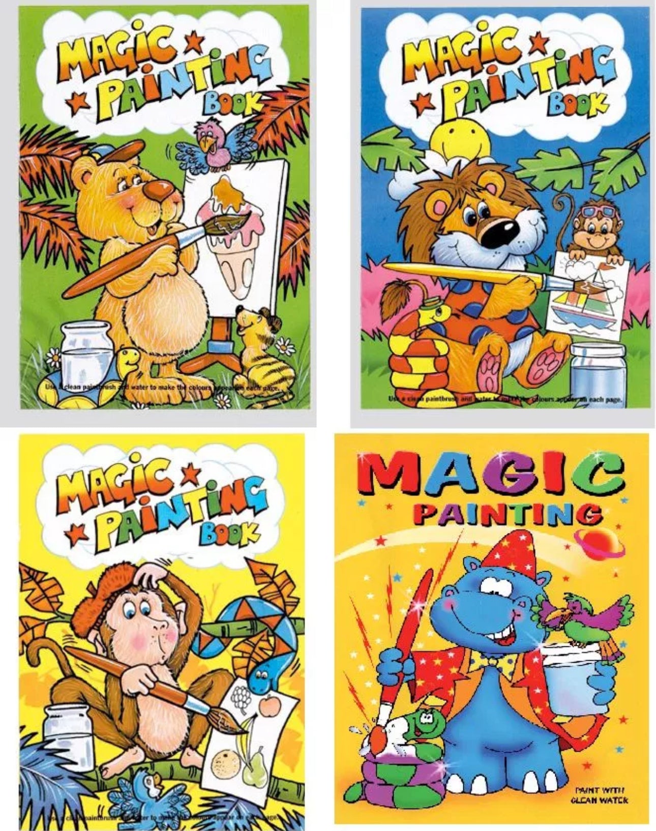 Set of 12 A6 Sized Magic Painting Books