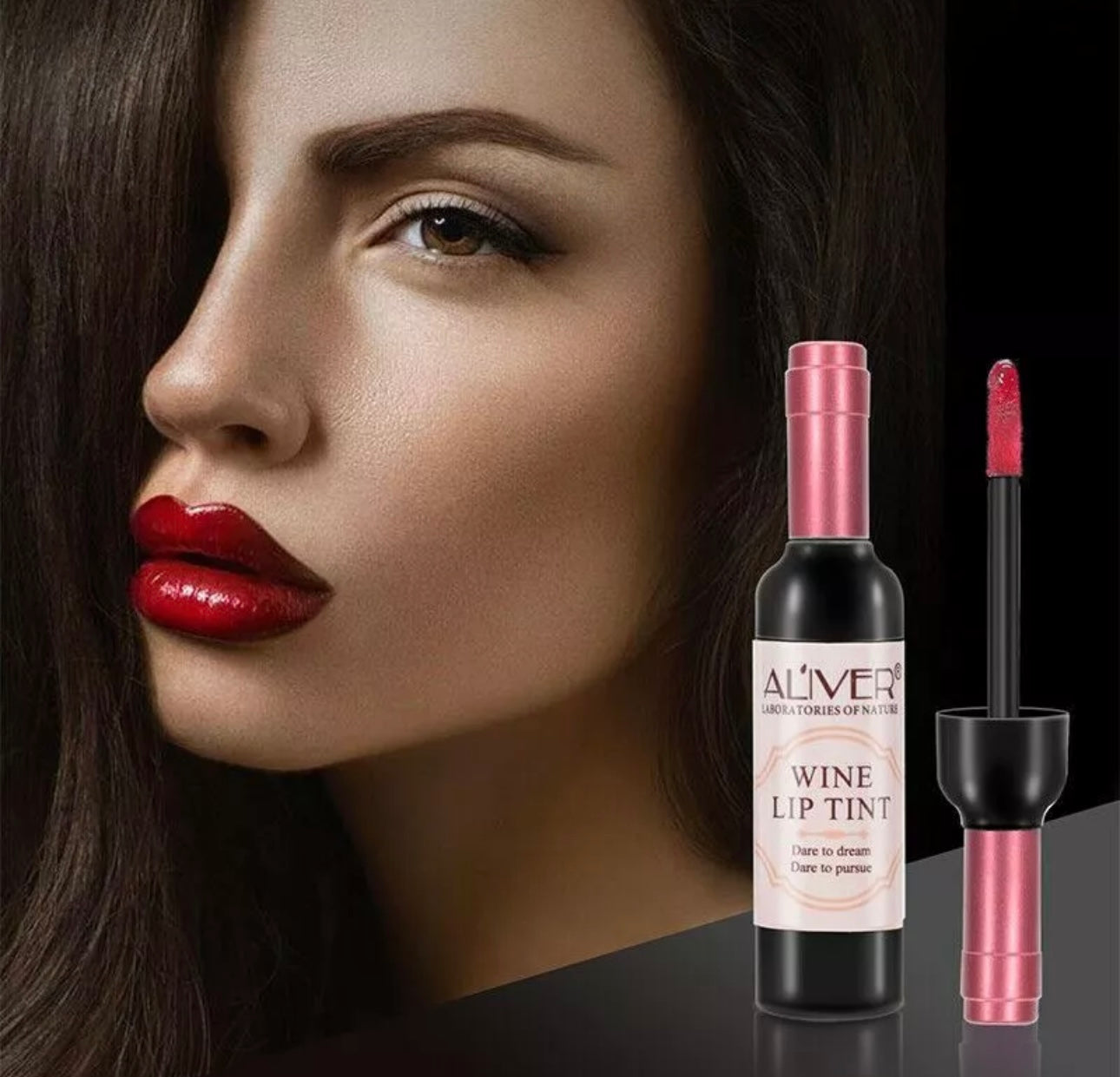 6pc Wine Lip Tint Gloss