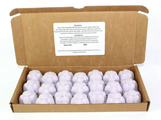 21pc Mini Flower Bath Bombs Parma Violet Scented