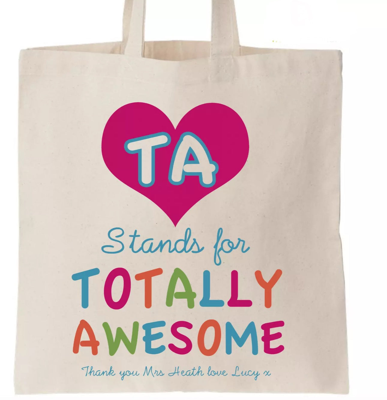 Personalised Teacher Tote Bags