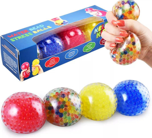 4pk Large Water Bead Stress Balls