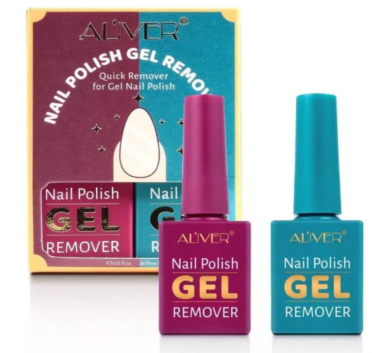 UV Nail Gel Polish Remover Twin Pack