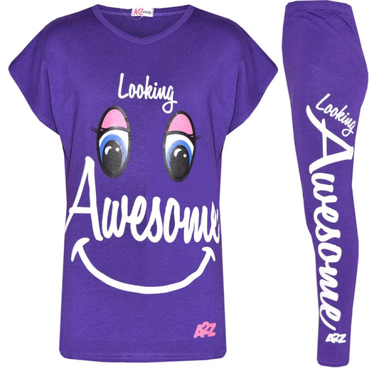Looking Awesome T-Shirt & Leggings