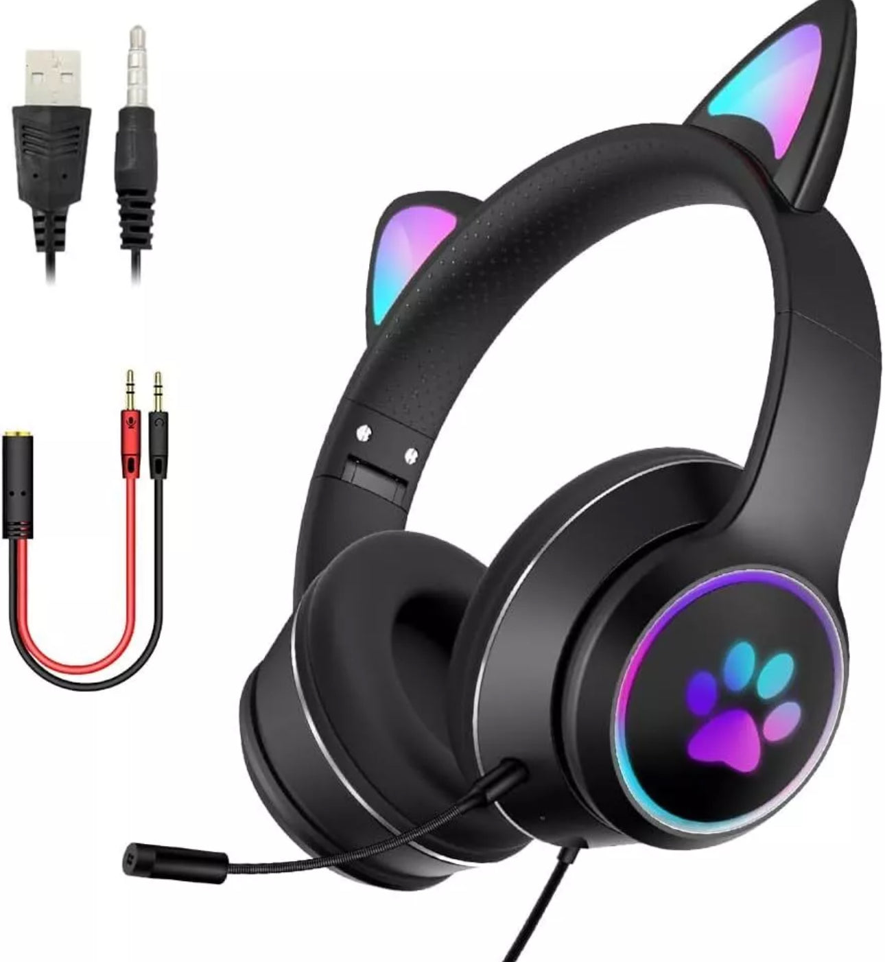 Cat Eared Gaming Headset