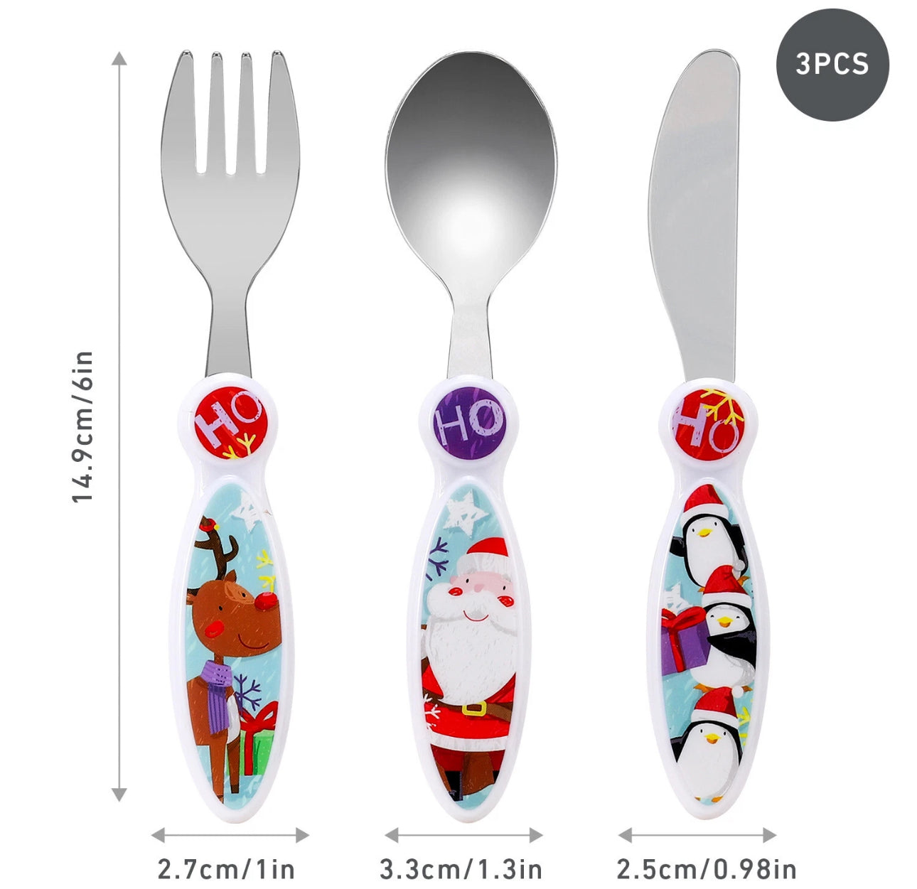 6pcs Christmas Toddler Dinnerware Set
