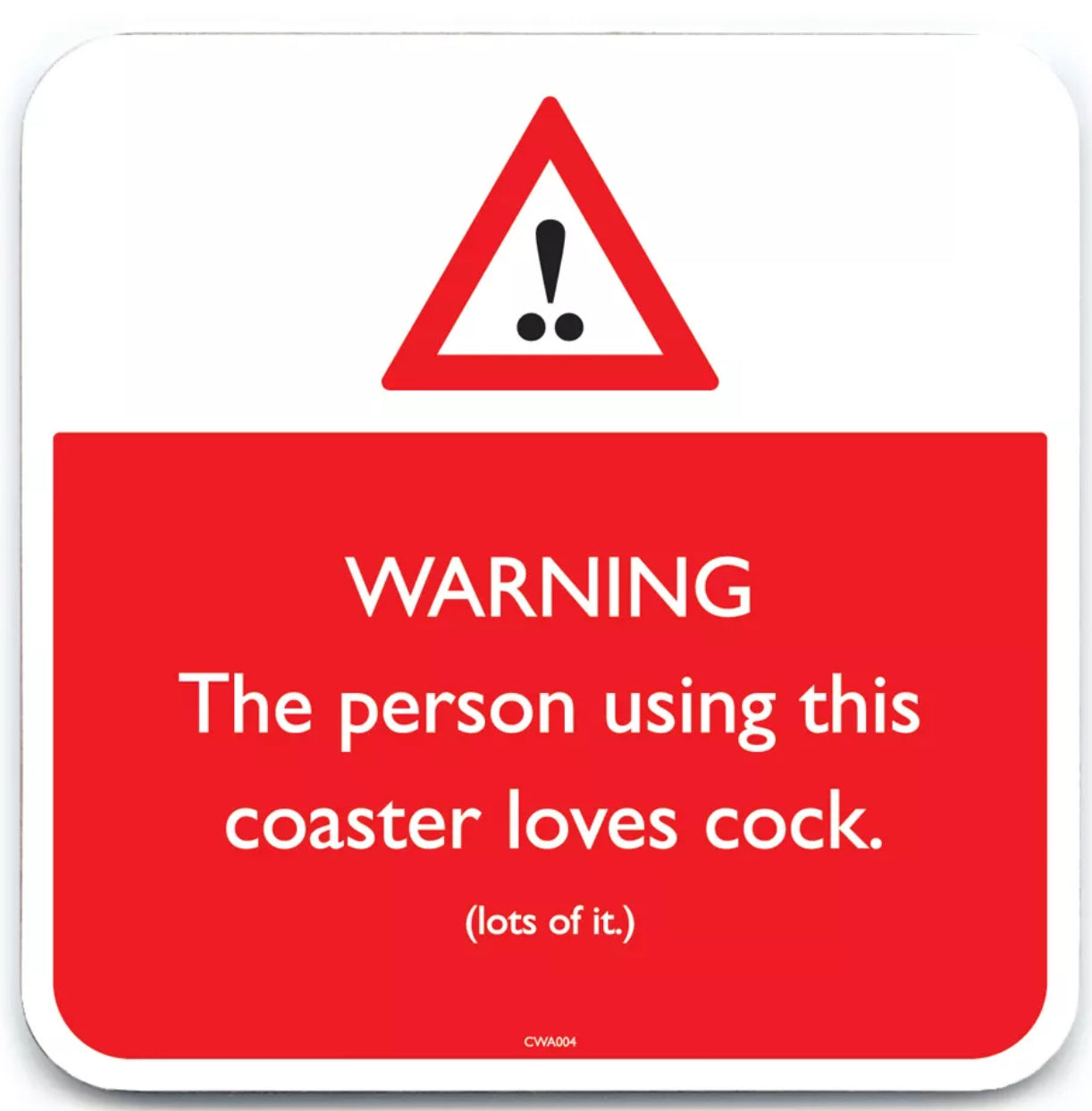 Funny Warning Drinks Coasters