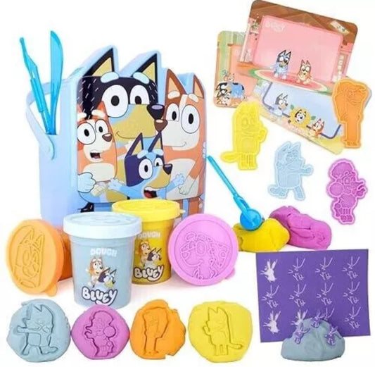 17pc Blue Dog Play Dough Kit
