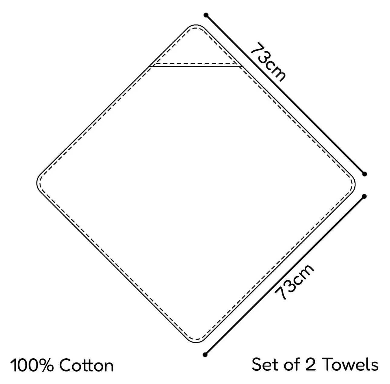 Set of 2 Hooded Baby Towels