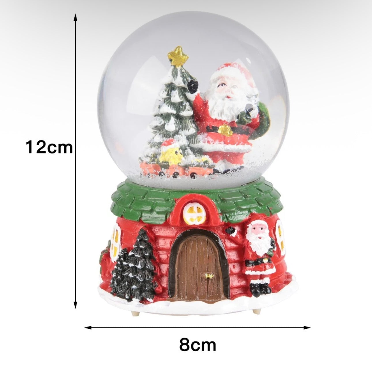 Musical LED Santa Snow Globe