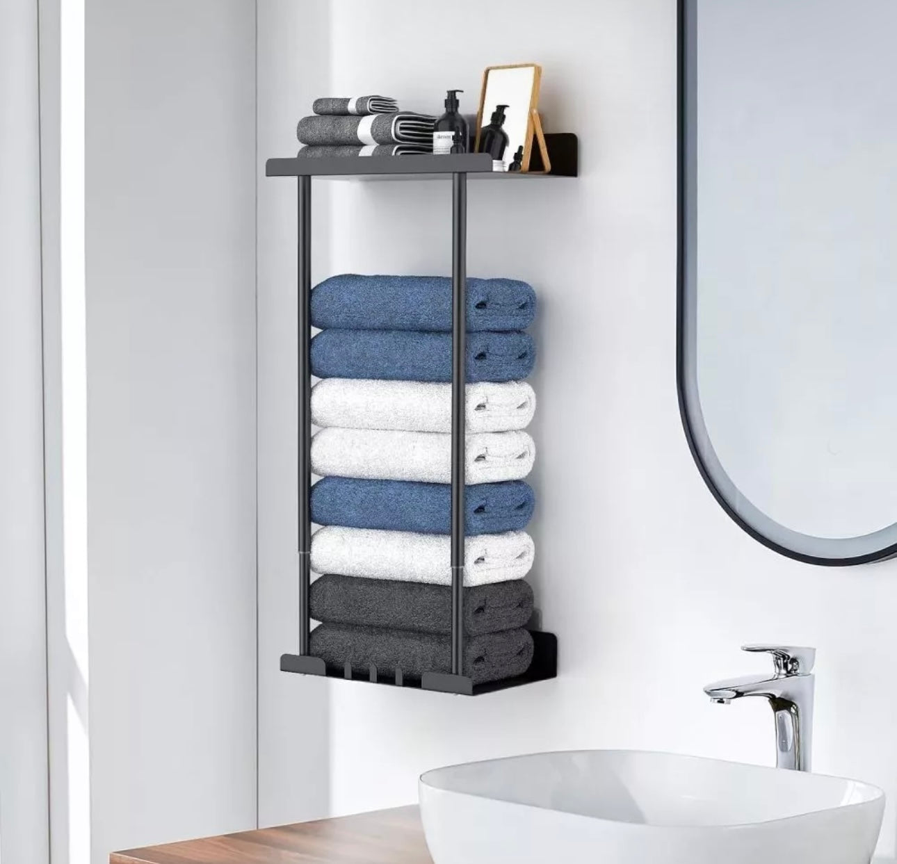 Wall Mounted Towel Rack