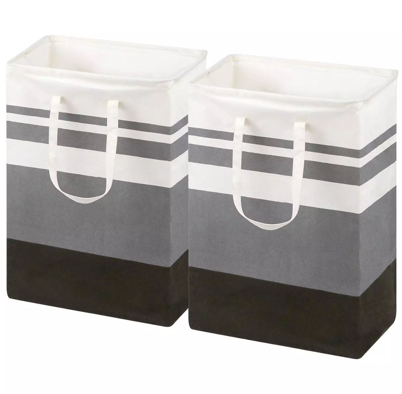 2x 75L Compact Laundry Baskets