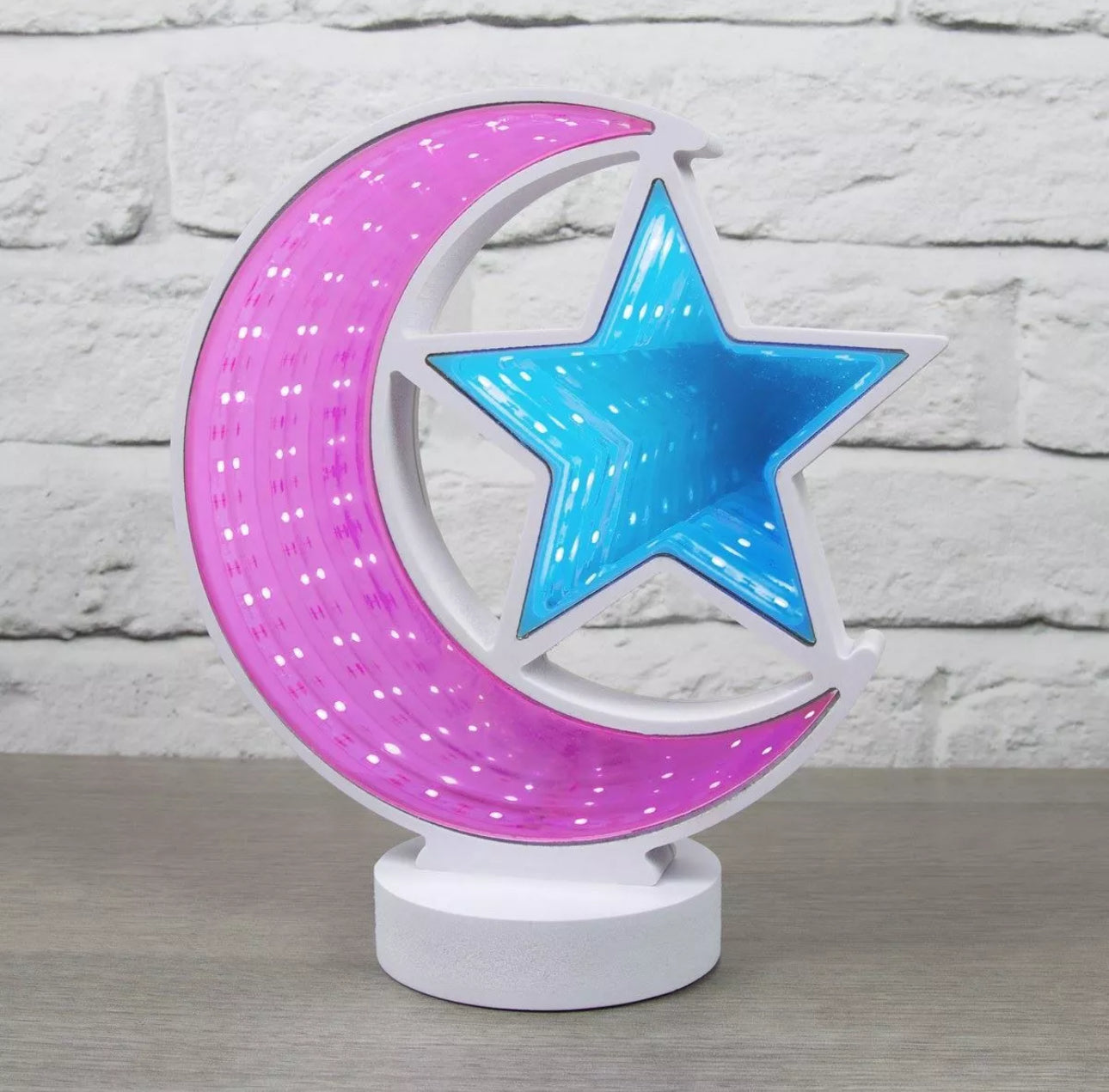 Star & Moon Infinity Mirror Light