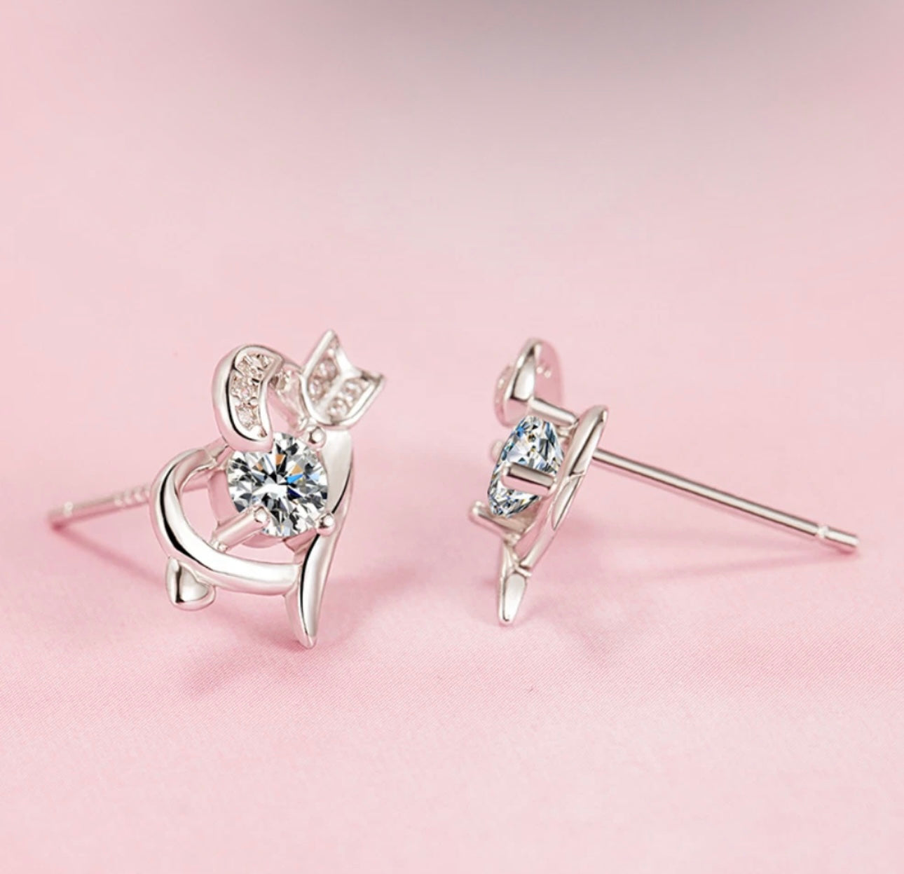 Arrow Love Heart Earrings