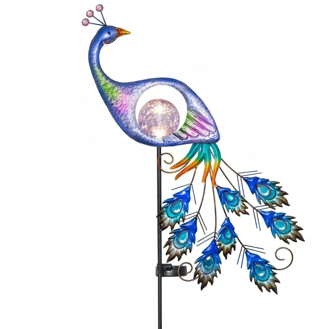 Solar LED Peacock Stake Light