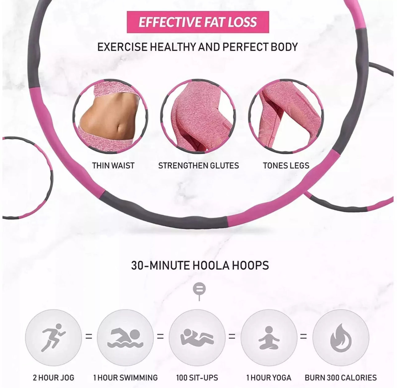 Weighted Collapsible Hula Hoop