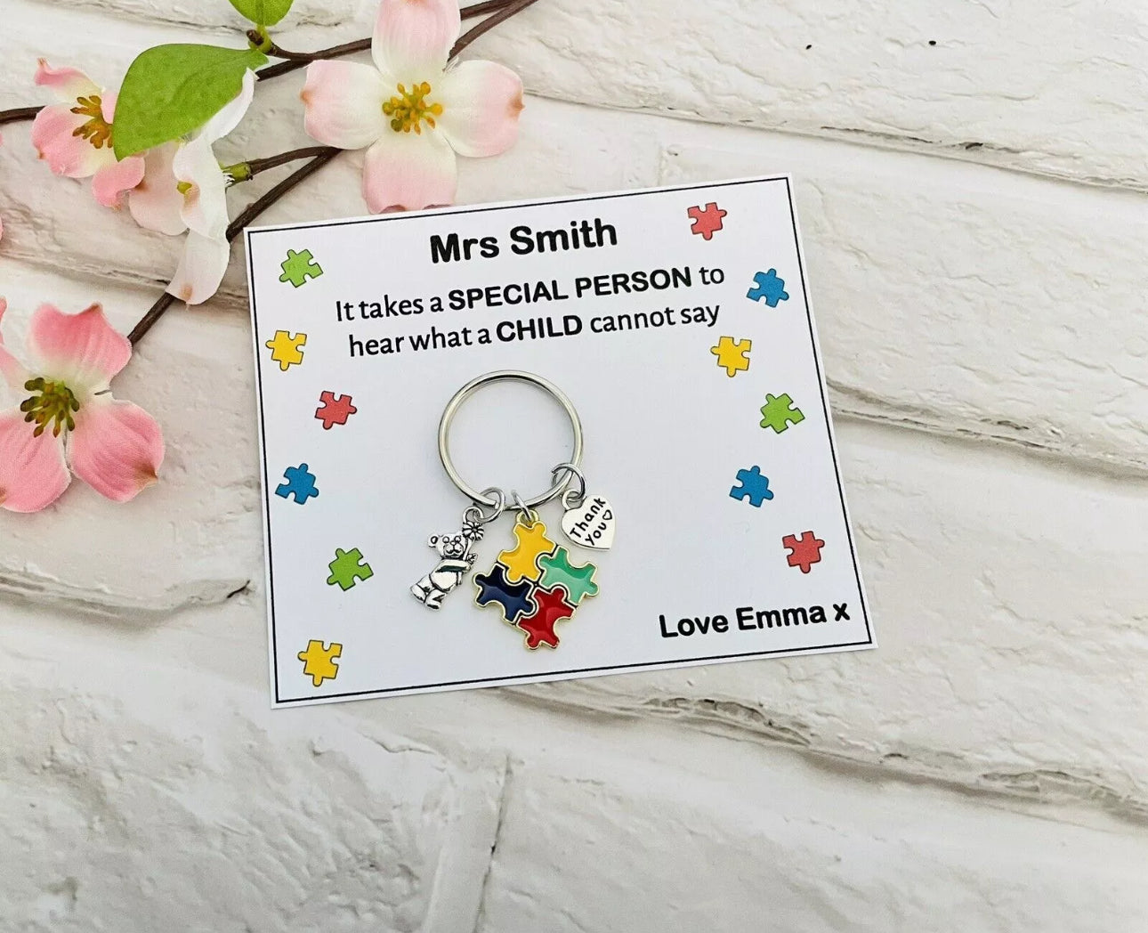Personalised SEN Teacher/Assistant Keyring