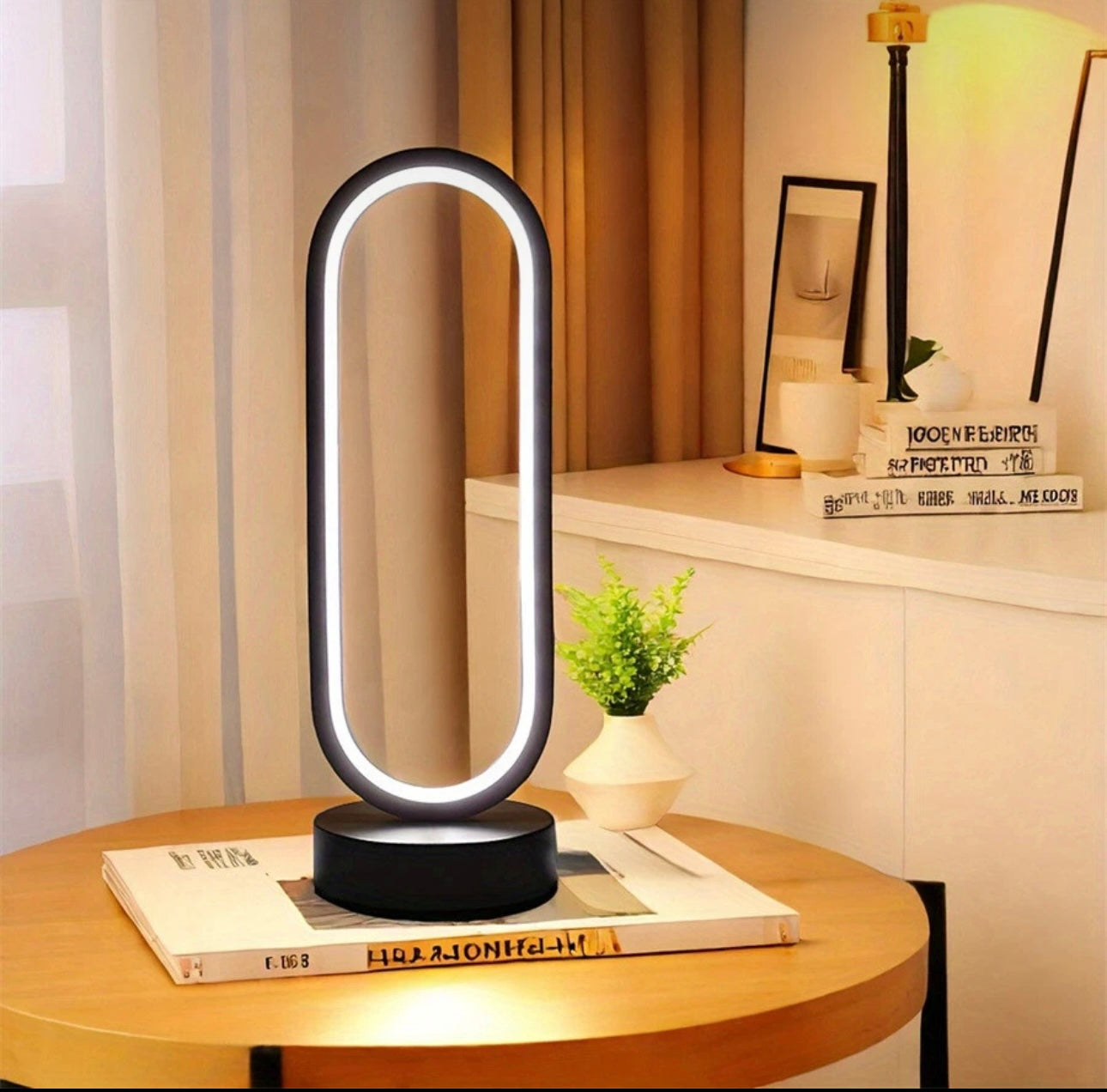 3 Colour Dimming Ring Table Lamp