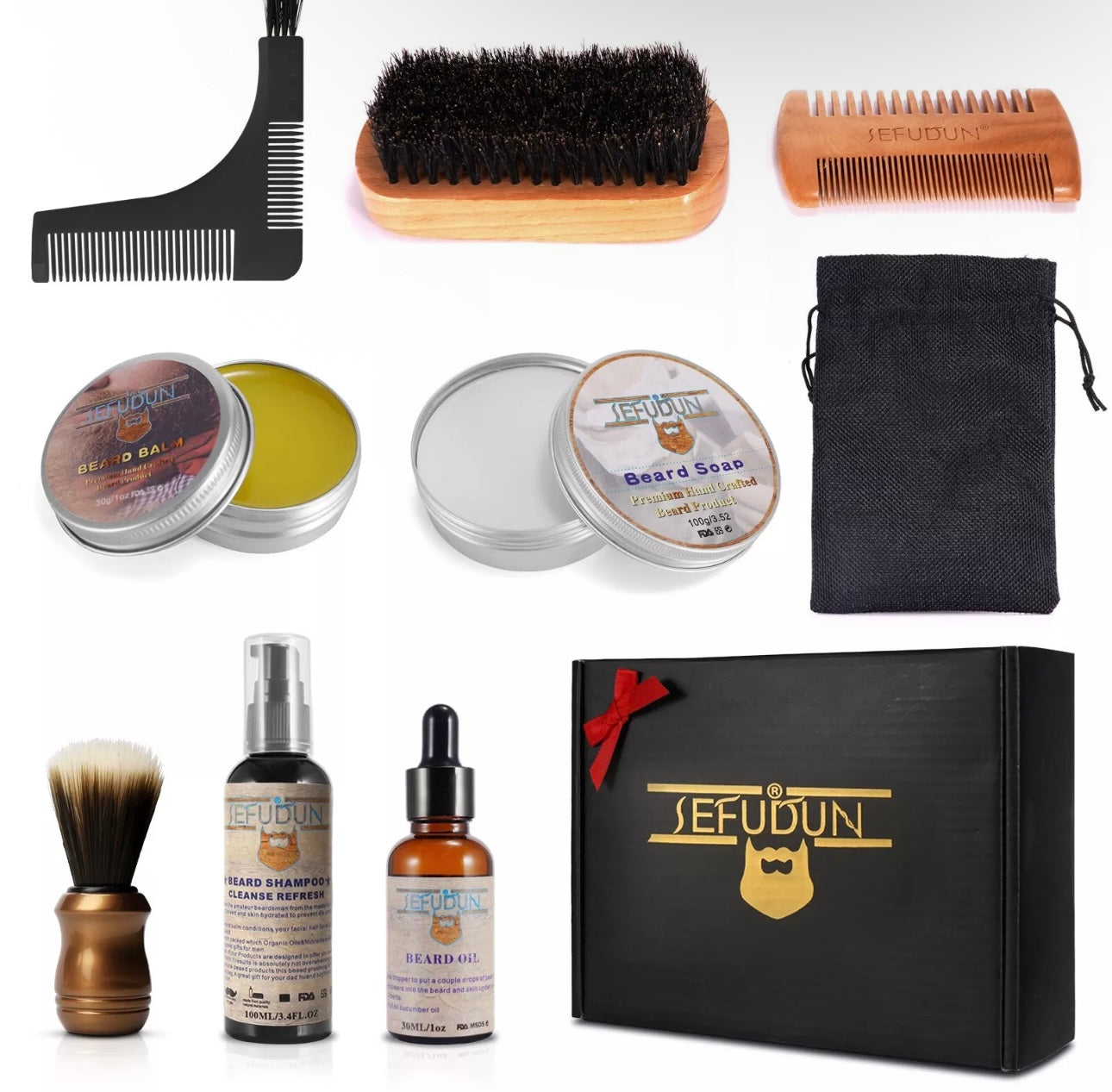 9pc Beard Grooming Kit