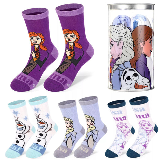 4 Pairs Ice Princess Socks Inside Money Bank