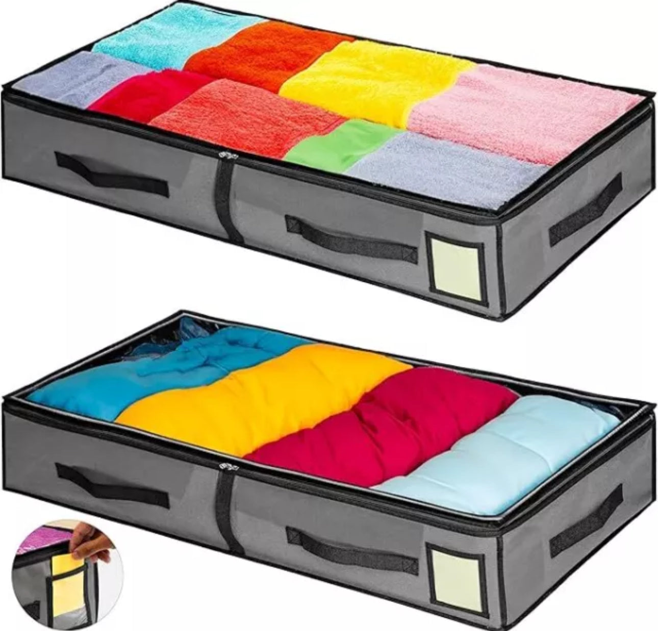 2x Under Bed Storage Bags