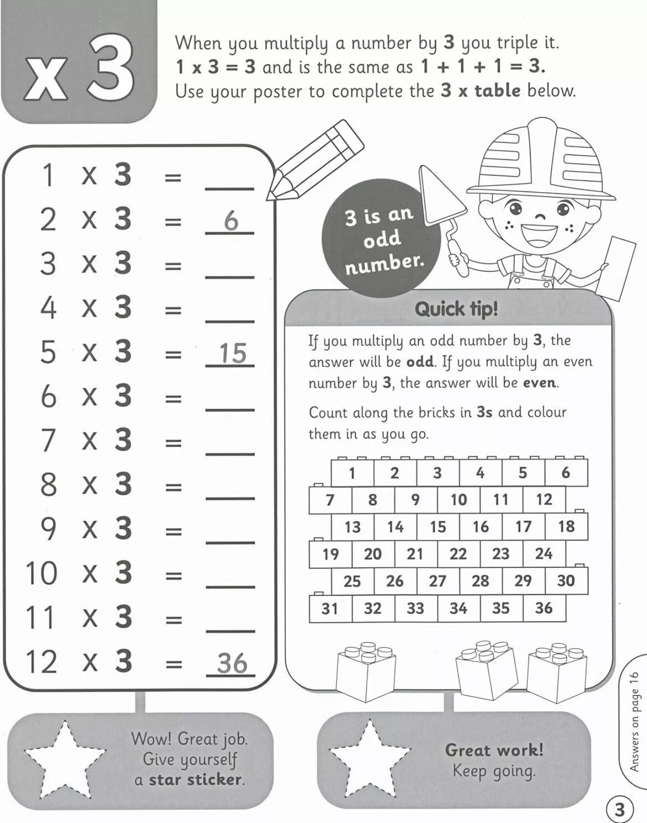 Times Tables Activity Book & Wall Poster