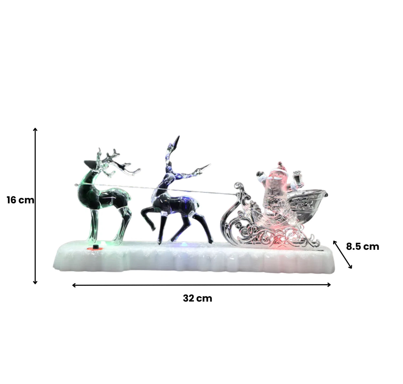 Light Up Musical Santa & Sleigh