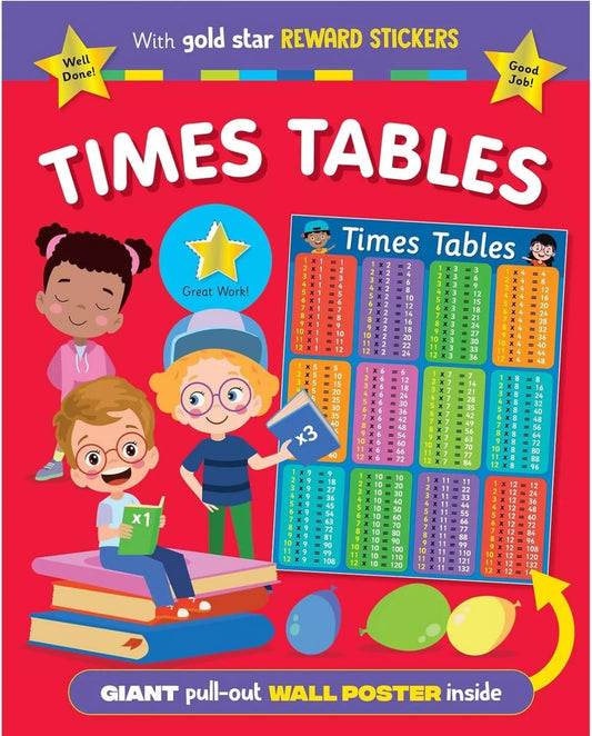 Times Tables Activity Book & Wall Poster