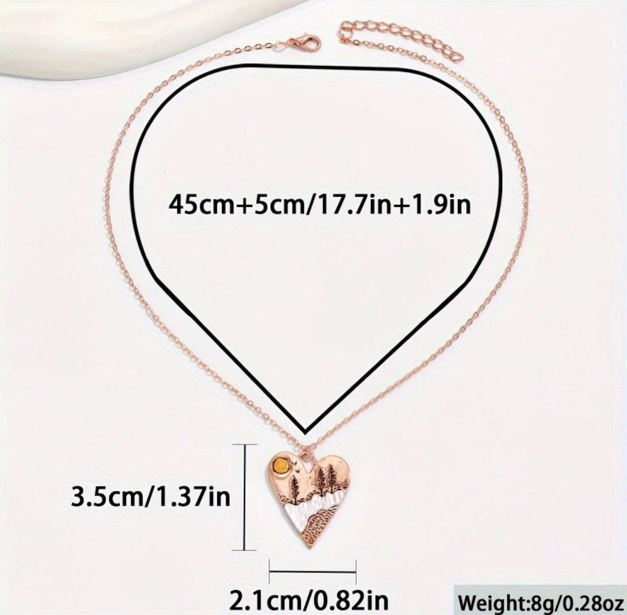Bohemian Heart Necklace