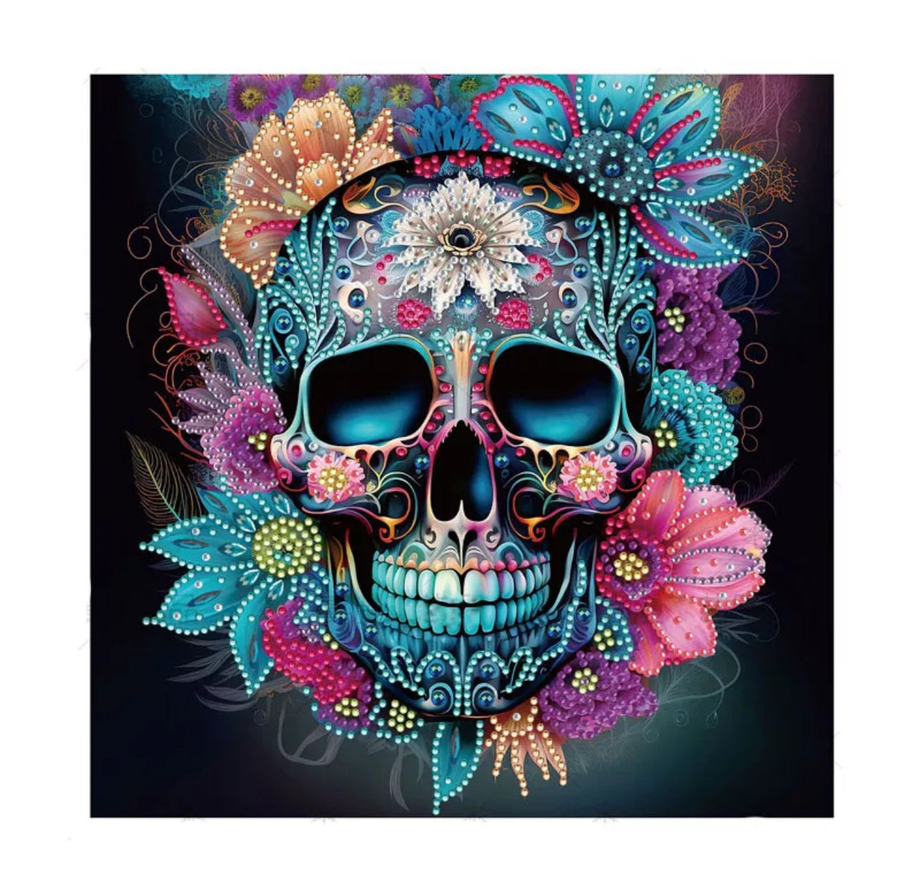 Gothic Skull Diamond Art 20x20cm