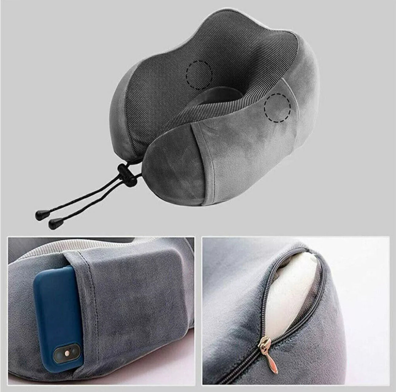 U-Shaped Memory Foam Travel Pillow