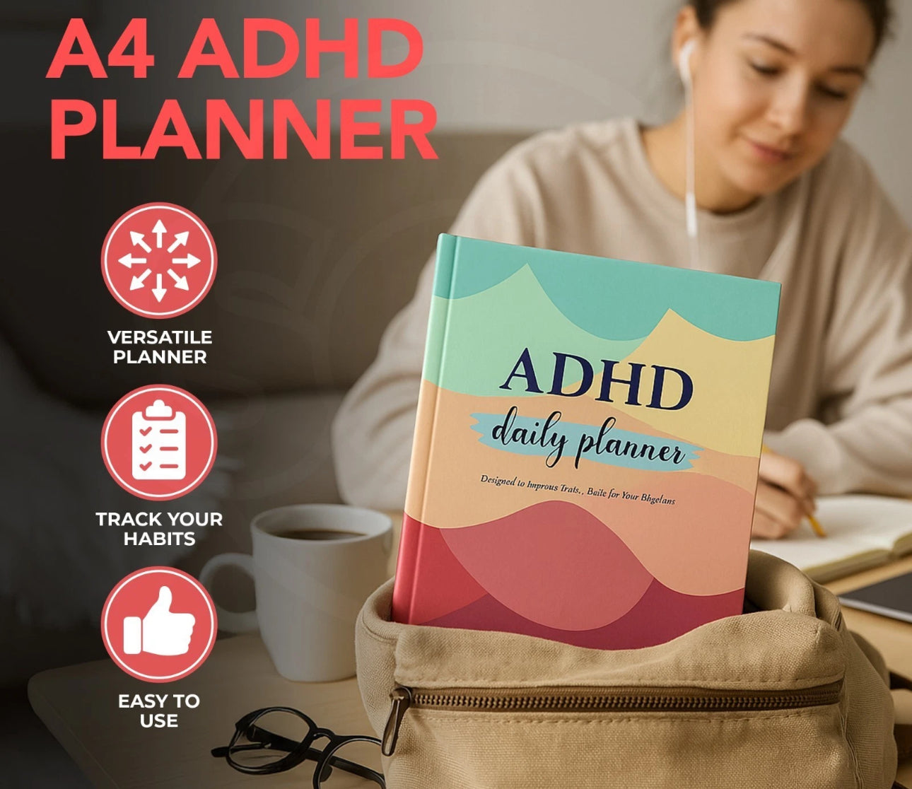 2x ADHD Hardback Planners