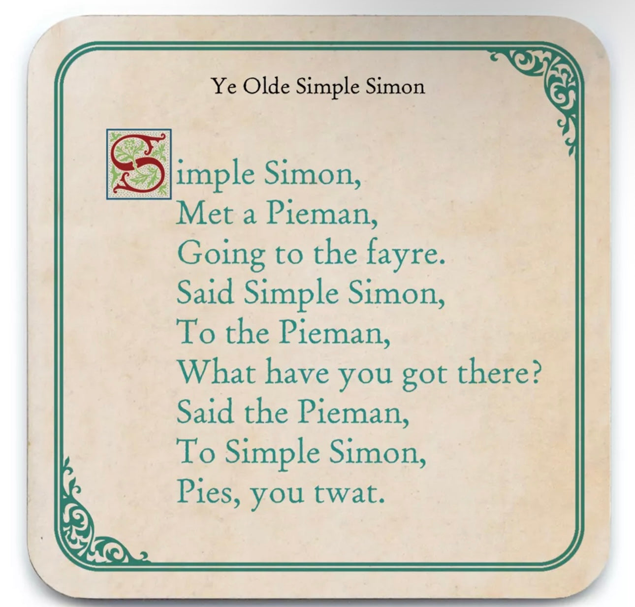 Naughty Nursery Rhyme Coasters